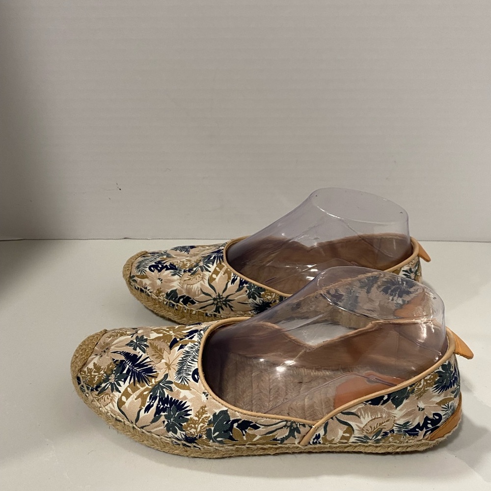 Rag & Bone Georgie Espadrilles Floral Canvas Flats Sz 37 - Picture 3 of 9
